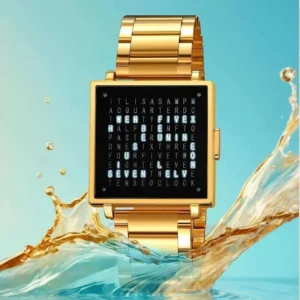 Montre numérique SKMEI pour homme, style décontracté, avec calendrier, étanche, en acier et cuir.