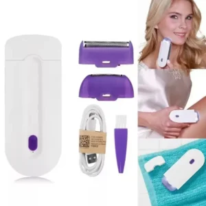 Hair Remover Smooth Touch Removal Painless Light Safely Sensor Shaver Women Laser Epilator 2 IN 1 USB Rechargeable Portable